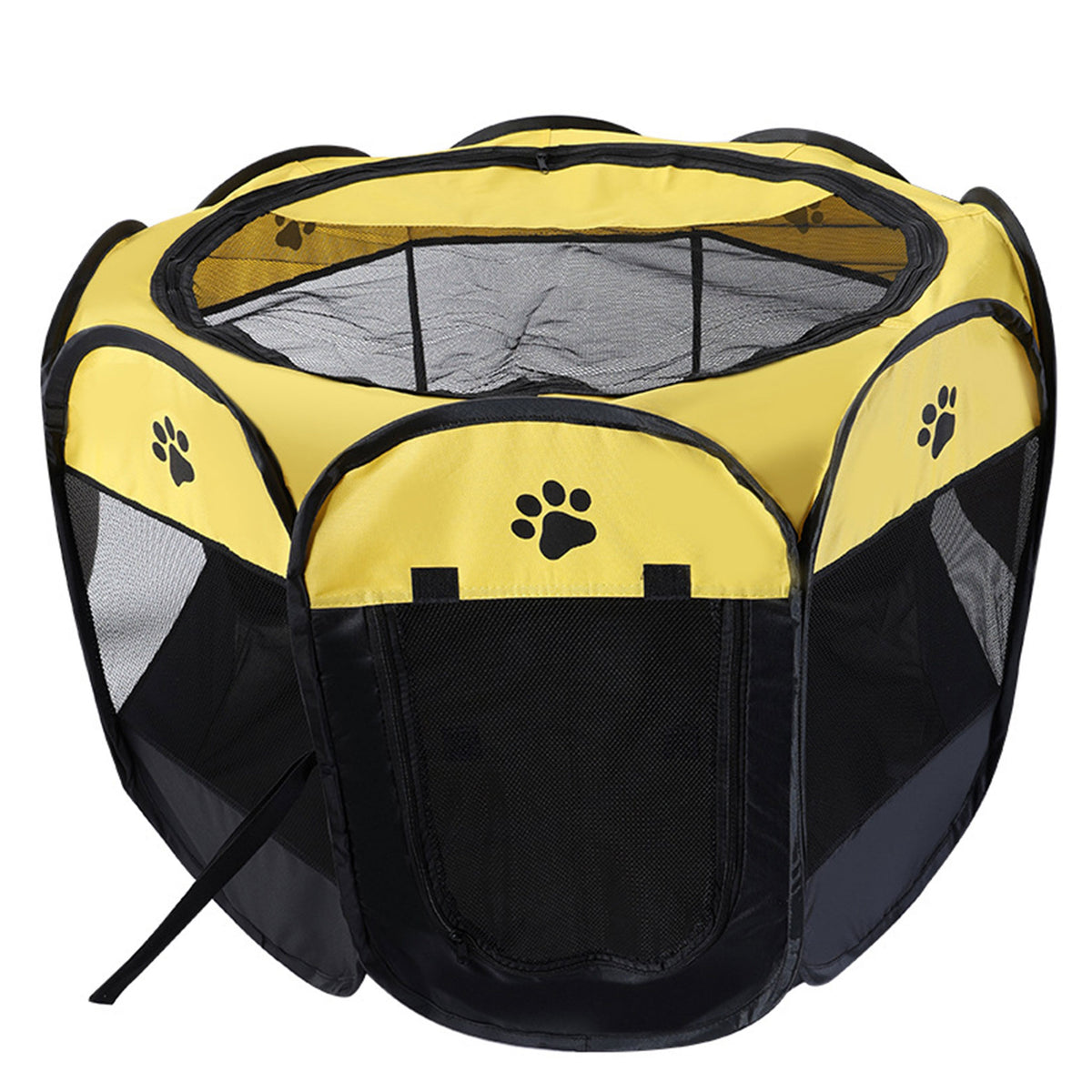Foldable Octagonal Pet Playpen, Oxford Mesh Enclosure for Cats & Dogs, Portable Whelping Tent with Removable Top, 8 Colors S/M/L