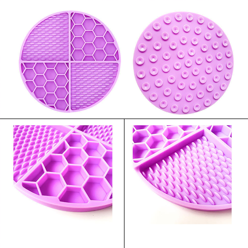 Silicone Slow Feeder Mat for Dogs & Cats, 61 Suction Cups Anti‑Slip Puzzle Feeding Mat, Dual‑Height Ridge Design for Wet & Dry Food