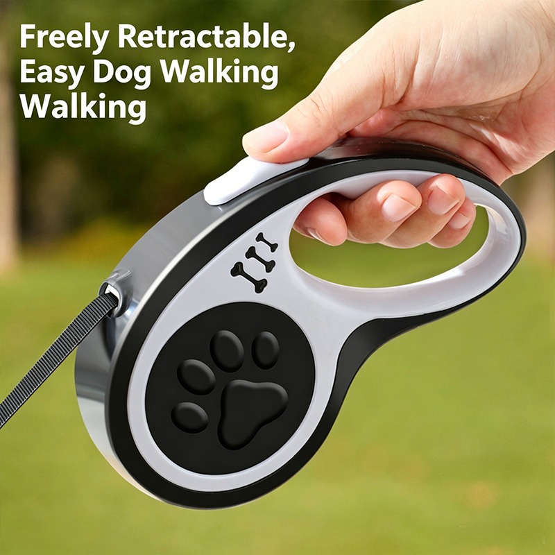 Retractable Dog Leash 16FT, U‑Shaped Anti‑Tangle Design, Heavy‑Duty Walking Leash with Alloy Hook for Small & Medium Dogs