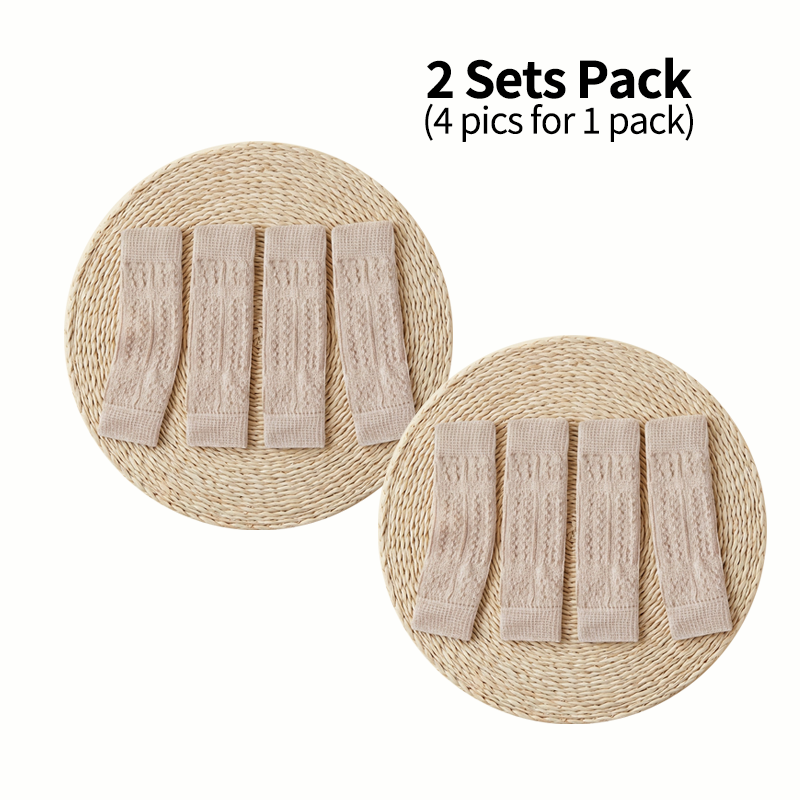 Knitted Dog Knee Leg Sleeves, Breathable Warm Anti-Slip Paw Protectors 4PCS S-XL