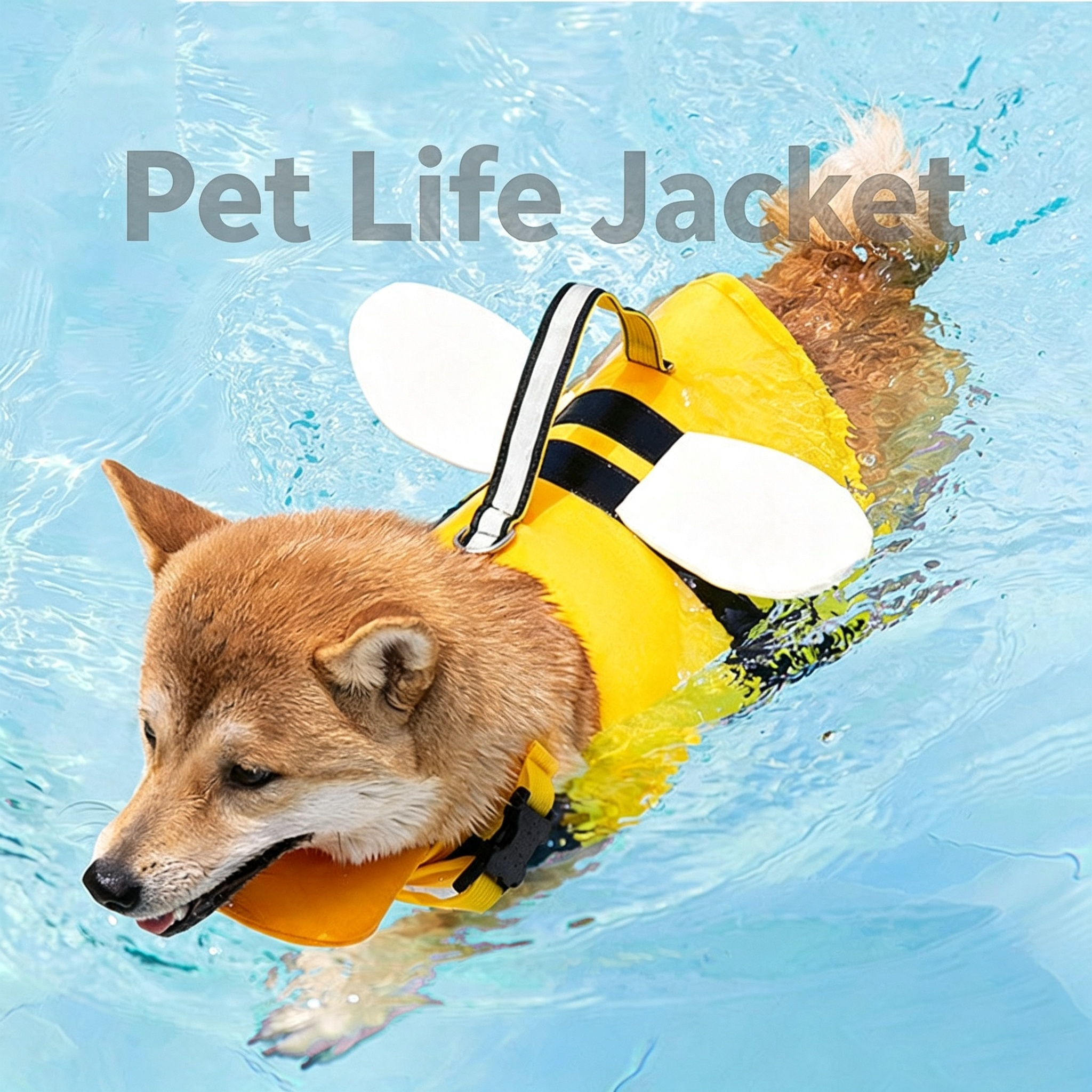 Cute Cartoon Dog Life Jacket | Bee, Duck & Crocodile Pet Swim Vest with Head Support, Reflective Rescue Handle & Leash D-Ring