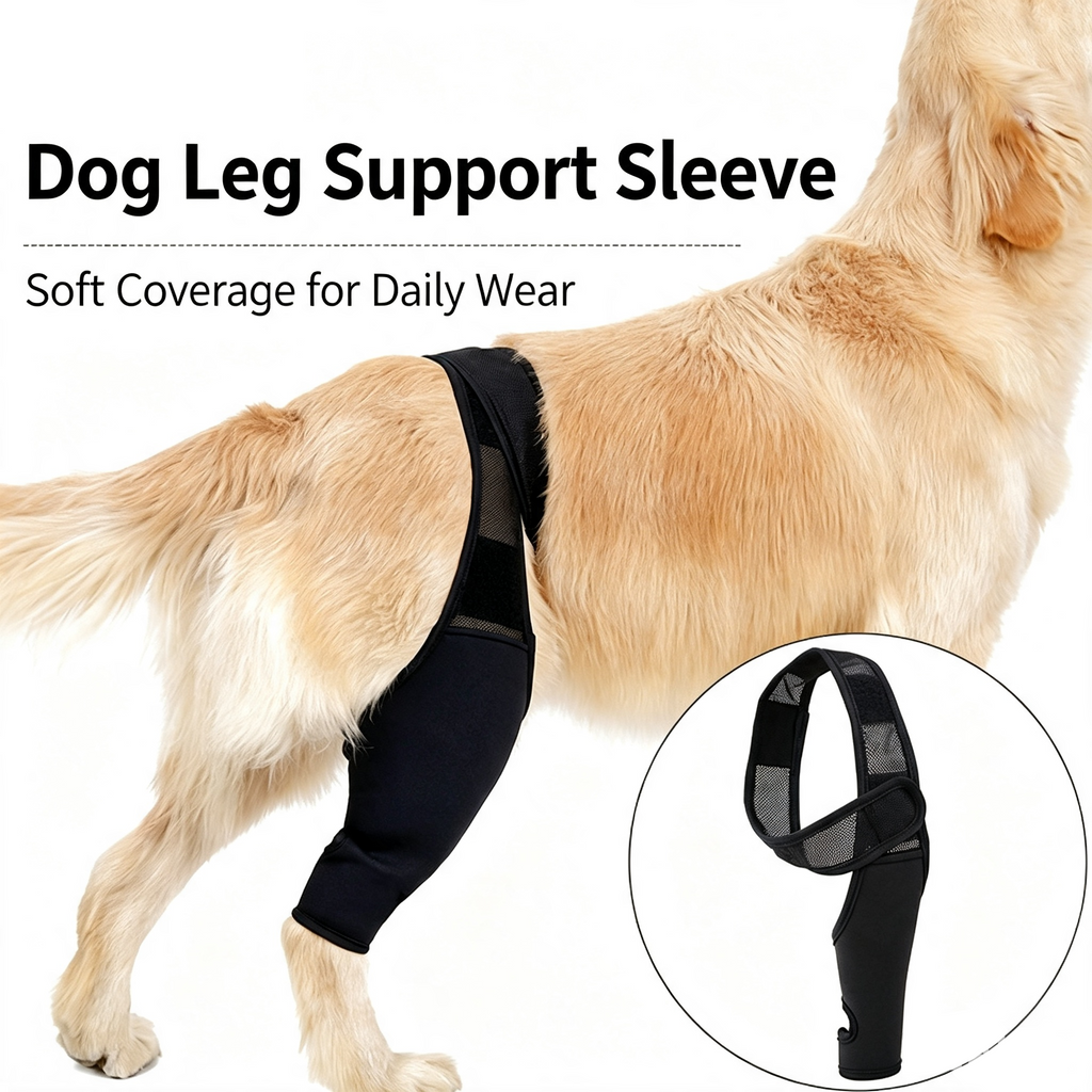 Adjustable Dog Leg Joint Knee Brace, Neoprene Canine Leg Support Sleeve for Injury Recovery, Post Surgery Protection & Arthritis Relief, Fits All Four Legs