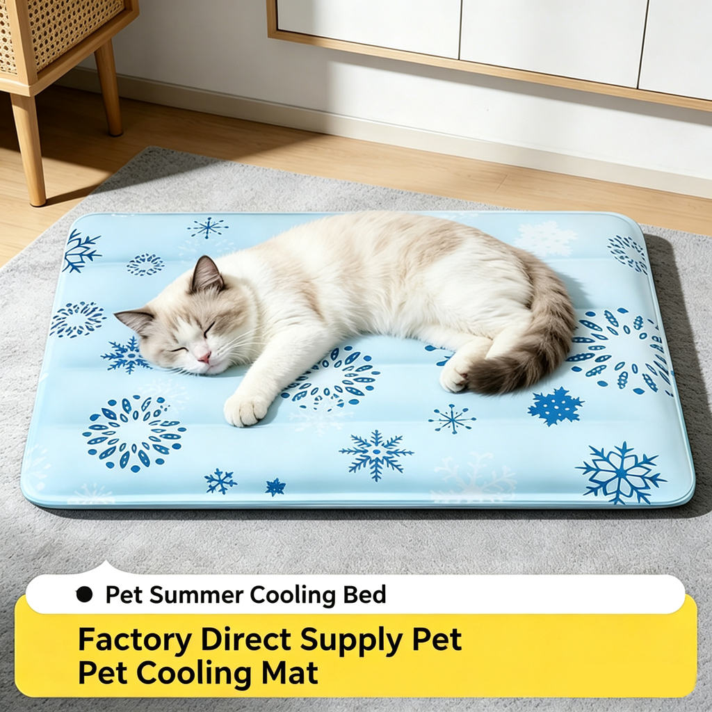 Pet Self Cooling Gel Mat, Non-Toxic Summer Cool Bed for Dogs & Cats, Waterproof Scratch Resistant 4 Sizes XS-L