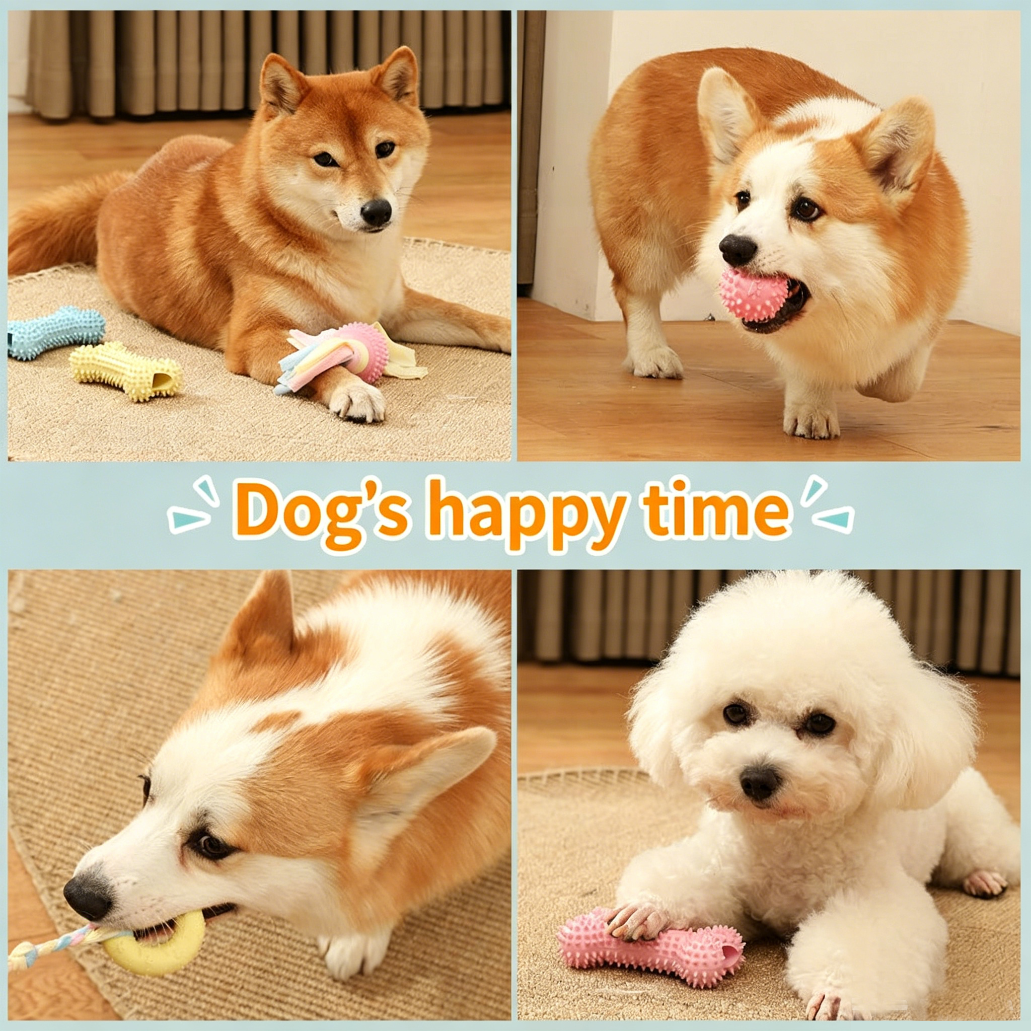 Dog TPR Chew Toy,Macaron Color Teething Stick,Durable Bite‑Resistant Dental Toy for Puppy & Adult Dog,Boredom Relief Interactive Toy
