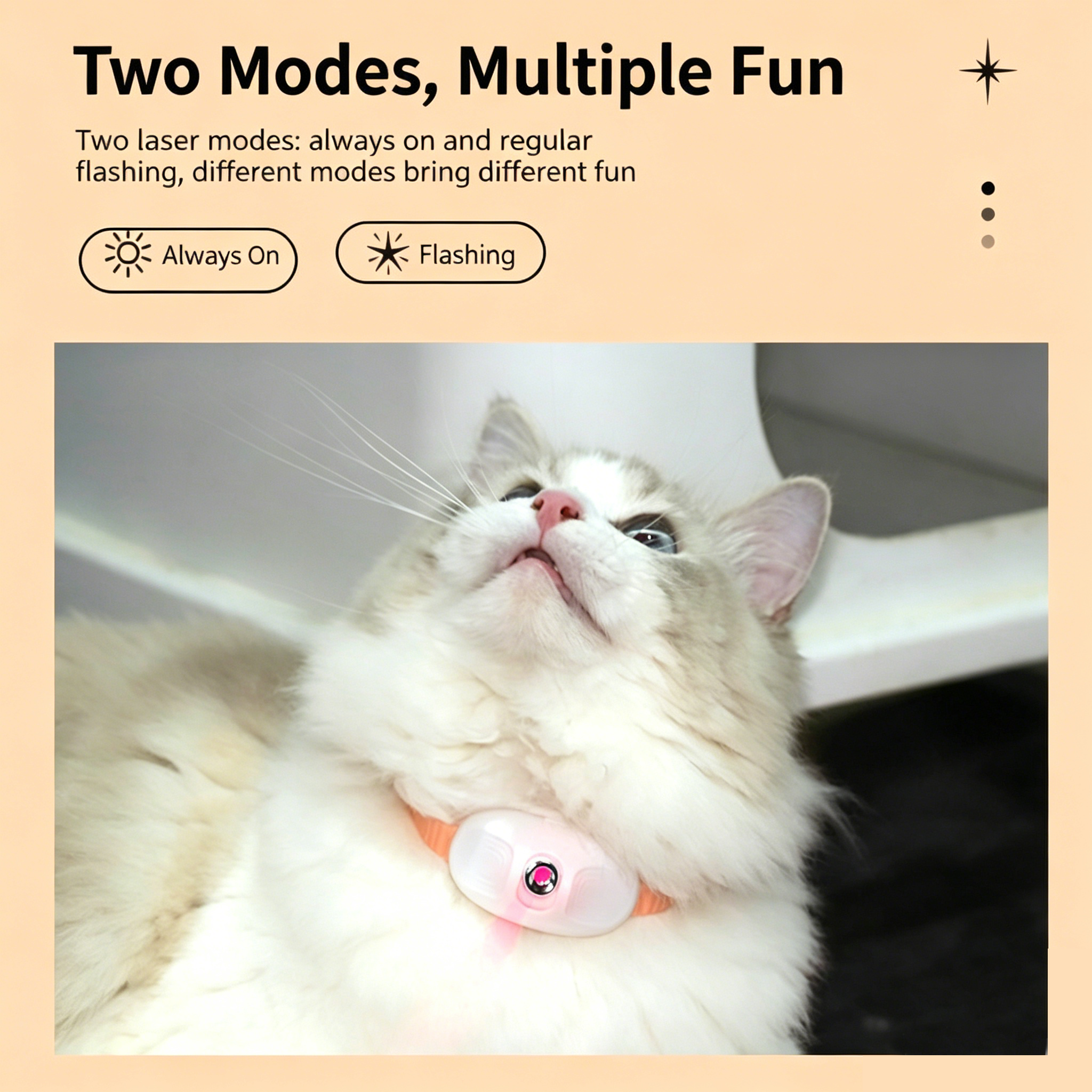 Automatic Laser Cat Collar | USB Rechargeable Interactive Kitten Play Toy