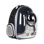 Cat Space Backpack Carrier, Semi‑Shaded Privacy Clear Pet Travel Backpack, Breathable Carrier for Small Cats & Puppies Under 6kg