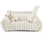 Luxury Removable Washable Mini Pet Sofa Couch, 3 Sizes Soft PP Cotton Sponge Dog Cat Bed
