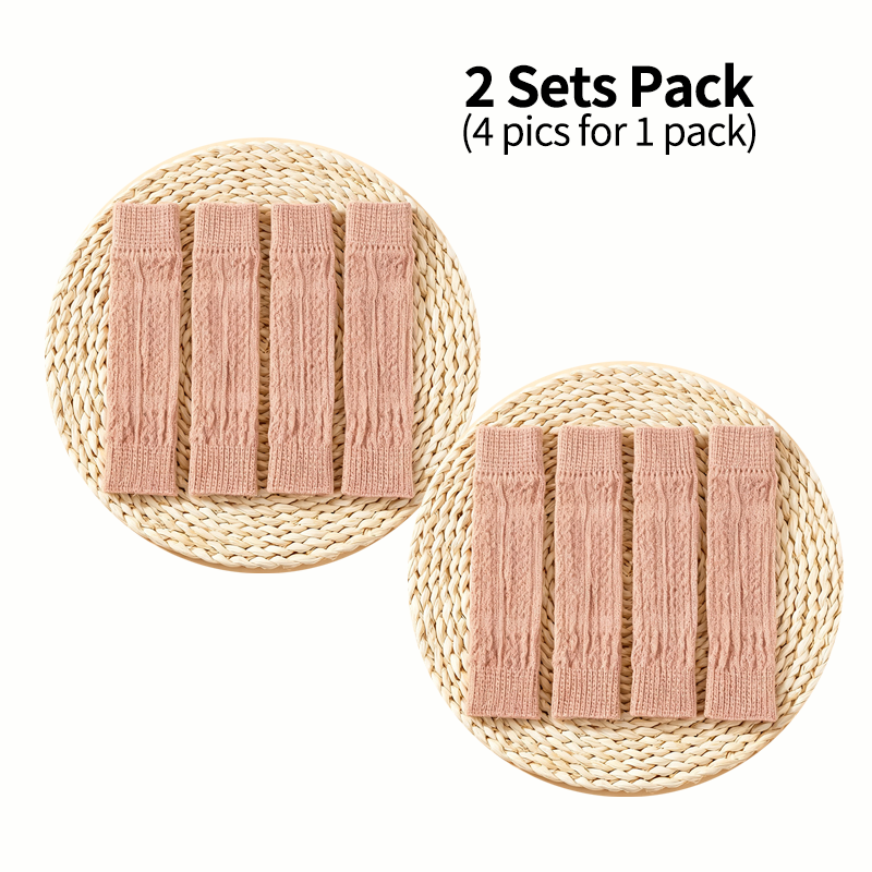 Knitted Dog Knee Leg Sleeves, Breathable Warm Anti-Slip Paw Protectors 4PCS S-XL