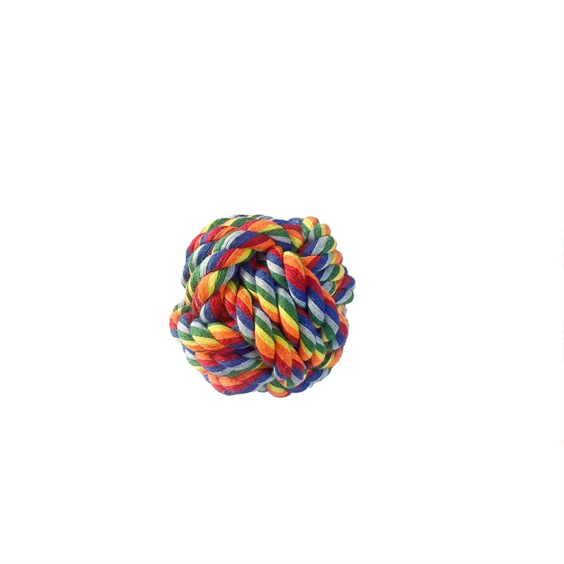 Rainbow Braided Cotton Rope Dog Chew Toy Sets, Multi Shape Interactive Play Toys for All Breeds Dogs
