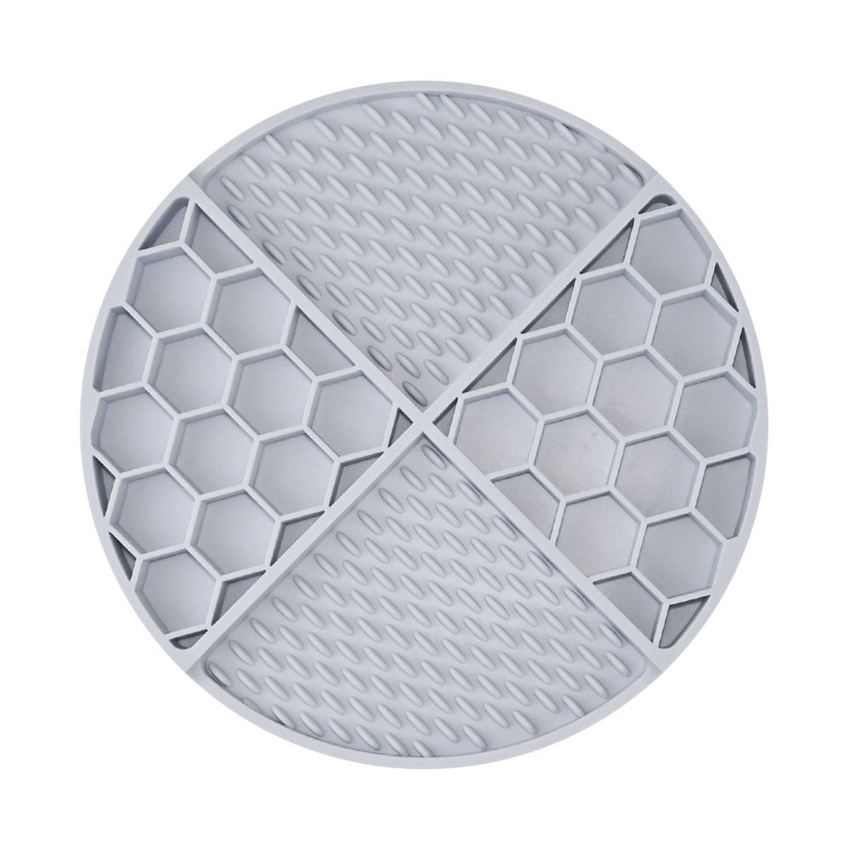 Silicone Slow Feeder Mat for Dogs & Cats, 61 Suction Cups Anti‑Slip Puzzle Feeding Mat, Dual‑Height Ridge Design for Wet & Dry Food