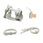 Anti-Escape Anti-Pull Dog Harness 4-Piece Set, Adjustable Breathable Pet Walking Kit with Collar, Leash & Poop Bag Dispenser, 15 Colors Available