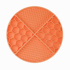 Silicone Slow Feeder Mat for Dogs & Cats, 61 Suction Cups Anti‑Slip Puzzle Feeding Mat, Dual‑Height Ridge Design for Wet & Dry Food