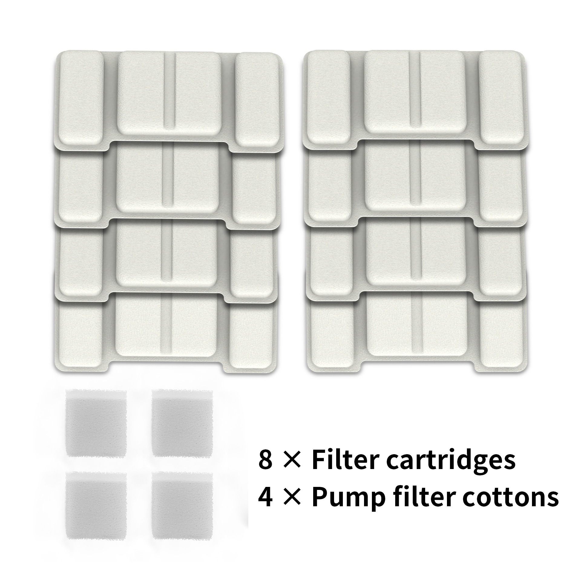 2L Pet Water Fountain, 304 Stainless Steel Automatic Water Dispenser for Cats & Dogs, Quiet Circulating Water Fountain with Bonus Filter Replacements 