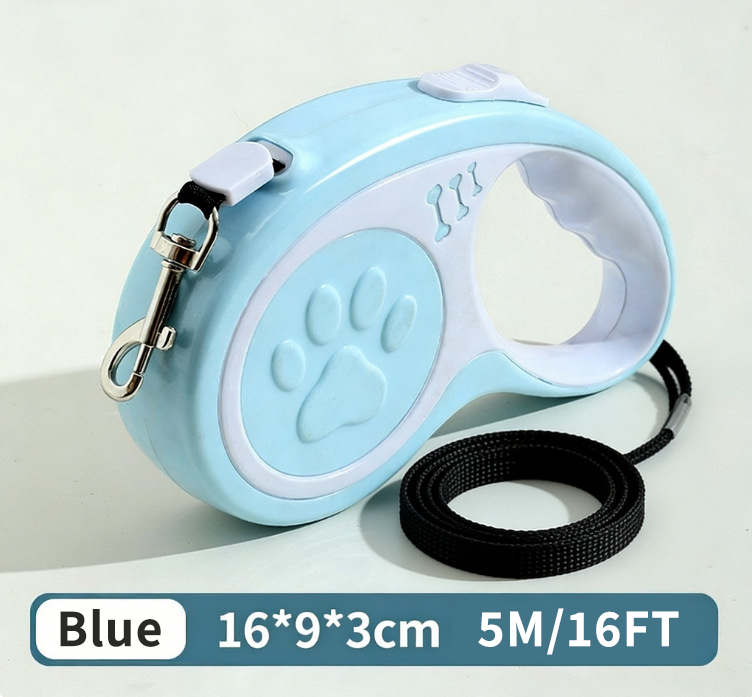 Retractable Dog Leash 16FT, U‑Shaped Anti‑Tangle Design, Heavy‑Duty Walking Leash with Alloy Hook for Small & Medium Dogs