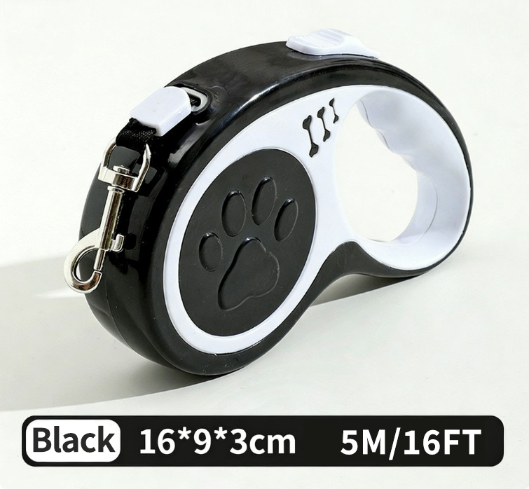 Retractable Dog Leash 16FT, U‑Shaped Anti‑Tangle Design, Heavy‑Duty Walking Leash with Alloy Hook for Small & Medium Dogs