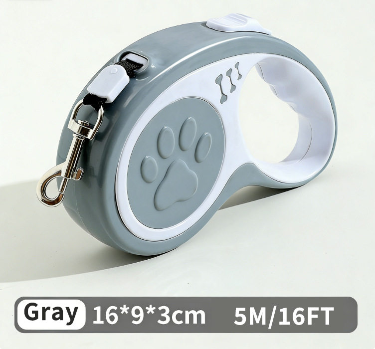 Retractable Dog Leash 16FT, U‑Shaped Anti‑Tangle Design, Heavy‑Duty Walking Leash with Alloy Hook for Small & Medium Dogs