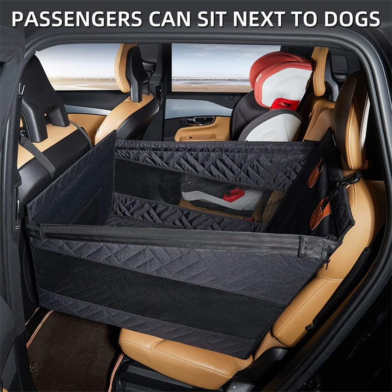 Dog Car Single Seat Booster Seat, Waterproof Pet Car Seat Cover for Dogs & Cats, Anti‑Scratch Non‑Slip for Car SUV Truck 