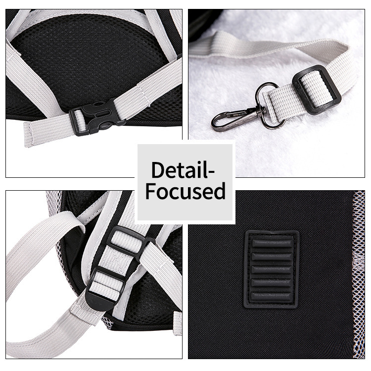 Cat Space Backpack Carrier, Semi‑Shaded Privacy Clear Pet Travel Backpack, Breathable Carrier for Small Cats & Puppies Under 6kg