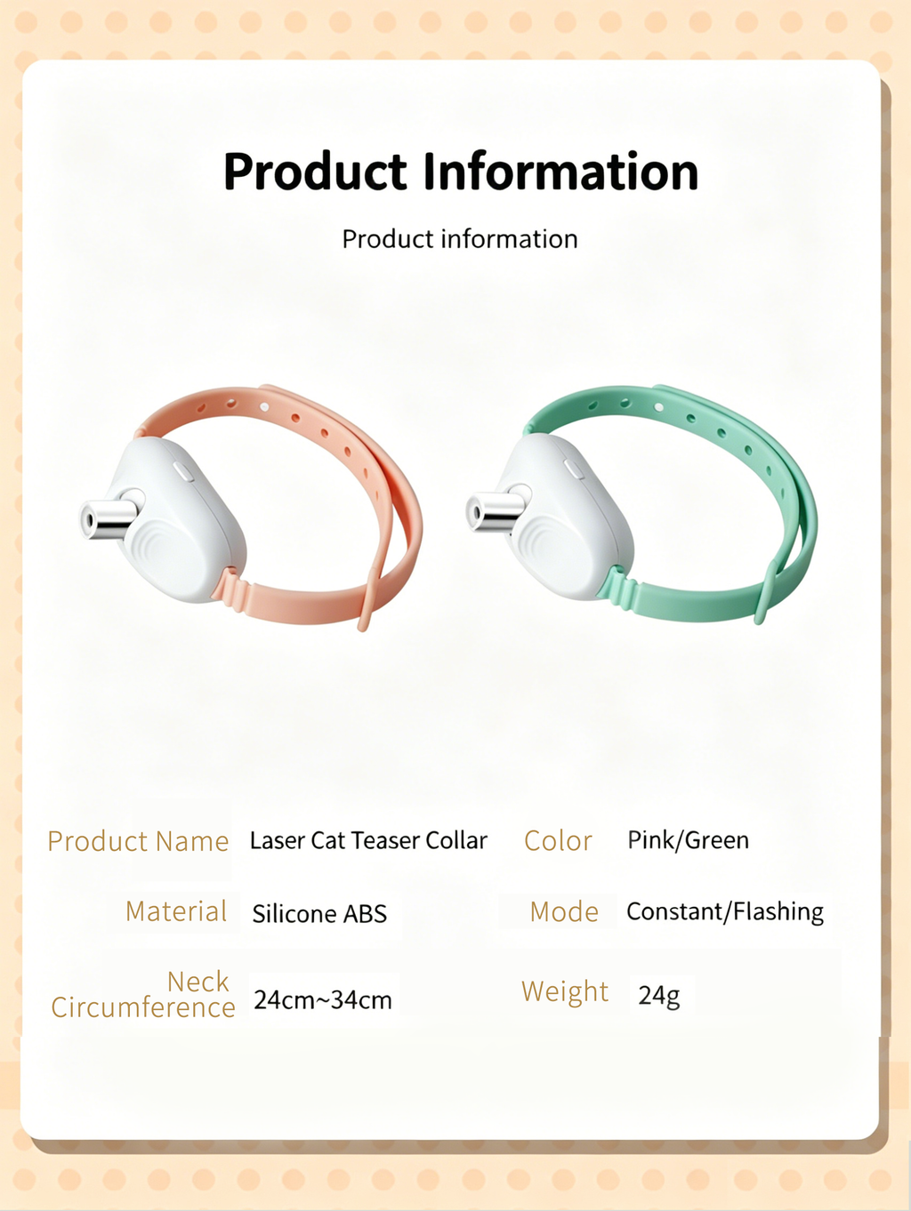 Automatic Laser Cat Collar | USB Rechargeable Interactive Kitten Play Toy