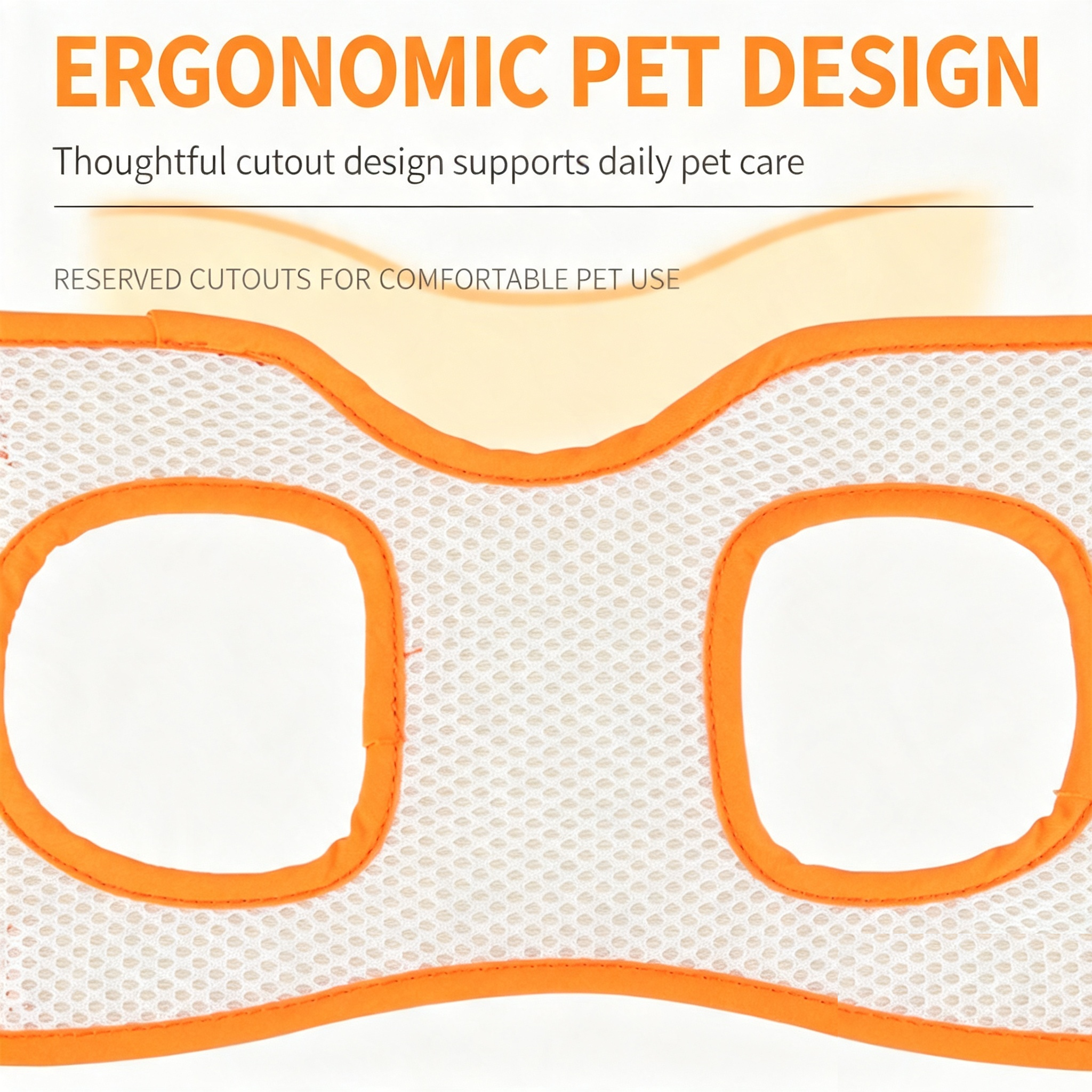 Dog Rear Leg Support Harness | Adjustable Lift Sling for Senior Injured Dogs Orange S-XL