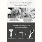 2‑in‑1 Pet Hair Dryer Brush, 300W Low‑Noise Hot Air Grooming Comb, 3 Speed Adjustable, Detangling & Drying Brush for Dogs & Cats, 110‑230V Multi‑Plug