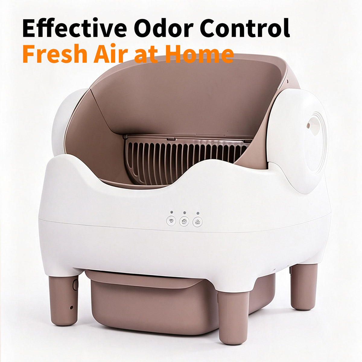 Automatic Self-Cleaning Cat Litter Box — Open Top, APP Control, Odor Control for Large Cats