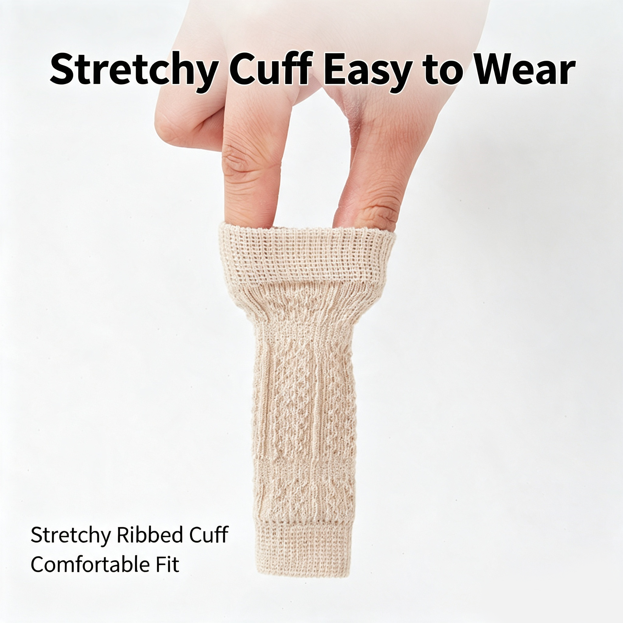 Knitted Dog Knee Leg Sleeves, Breathable Warm Anti-Slip Paw Protectors 4PCS S-XL