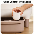 Automatic Self-Cleaning Cat Litter Box — Open Top, APP Control, Odor Control for Large Cats