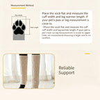 Knitted Dog Knee Leg Sleeves, Breathable Warm Anti-Slip Paw Protectors 4PCS S-XL