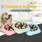 Slow Feeder Dog Bowl — Anti-Choke Pet Bowl with Non-Slip Base, Eco-Friendly PP, for Dogs & Cats