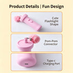Interactive Electric Cat Teaser — Retractable String Toy with Pom-Pom