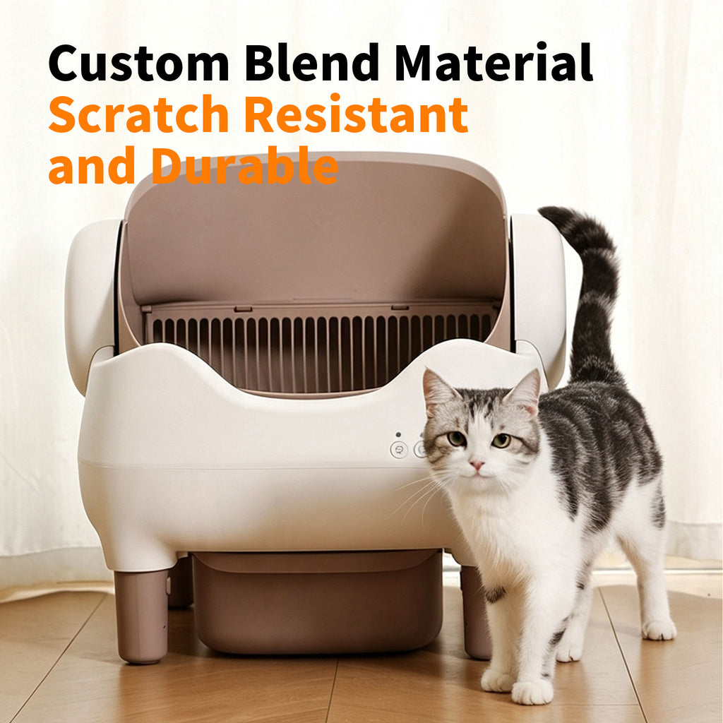 Automatic Self-Cleaning Cat Litter Box — Open Top, APP Control, Odor Control for Large Cats
