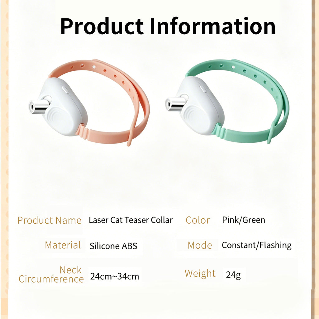 Automatic Laser Cat Collar | USB Rechargeable Interactive Kitten Play Toy