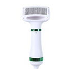 2‑in‑1 Pet Hair Dryer Brush, 300W Low‑Noise Hot Air Grooming Comb, 3 Speed Adjustable, Detangling & Drying Brush for Dogs & Cats, 110‑230V Multi‑Plug