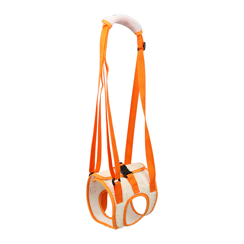 Dog Rear Leg Support Harness | Adjustable Lift Sling for Senior Injured Dogs Orange S-XL