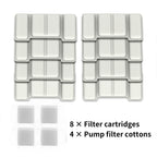 2L Pet Water Fountain, 304 Stainless Steel Automatic Water Dispenser for Cats & Dogs, Quiet Circulating Water Fountain with Bonus Filter Replacements 