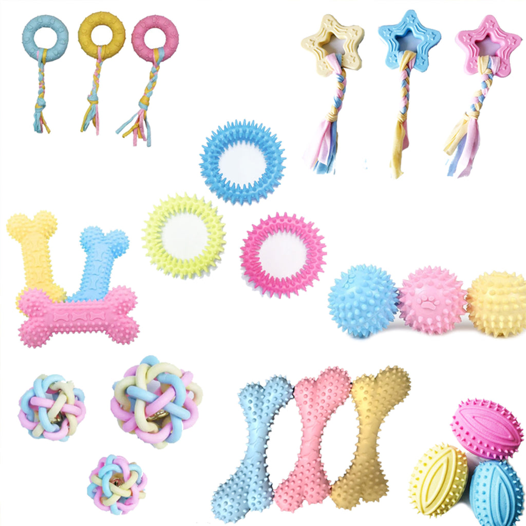 Dog TPR Chew Toy,Macaron Color Teething Stick,Durable Bite‑Resistant Dental Toy for Puppy & Adult Dog,Boredom Relief Interactive Toy