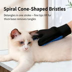 Pet Grooming Glove — Gentle Deshedding & Massage Brush for Dogs & Cats