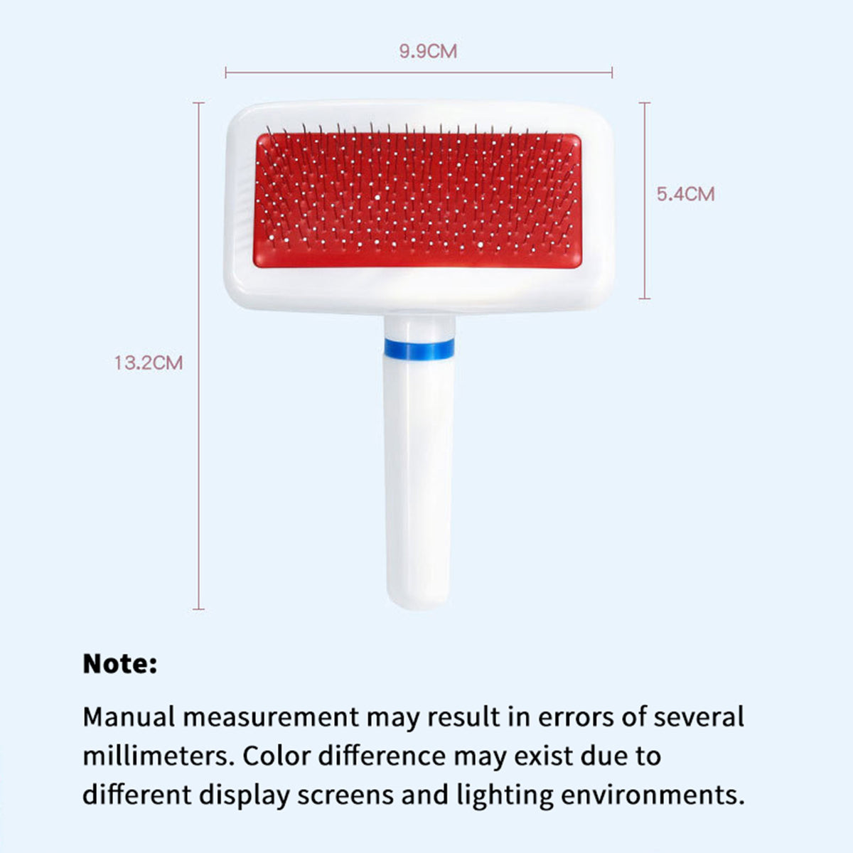 V‑Shaped Steel Pin Pet Grooming Comb, Gentle Loose Hair Remover, Daily Grooming Brush for Cats & Small Dogs