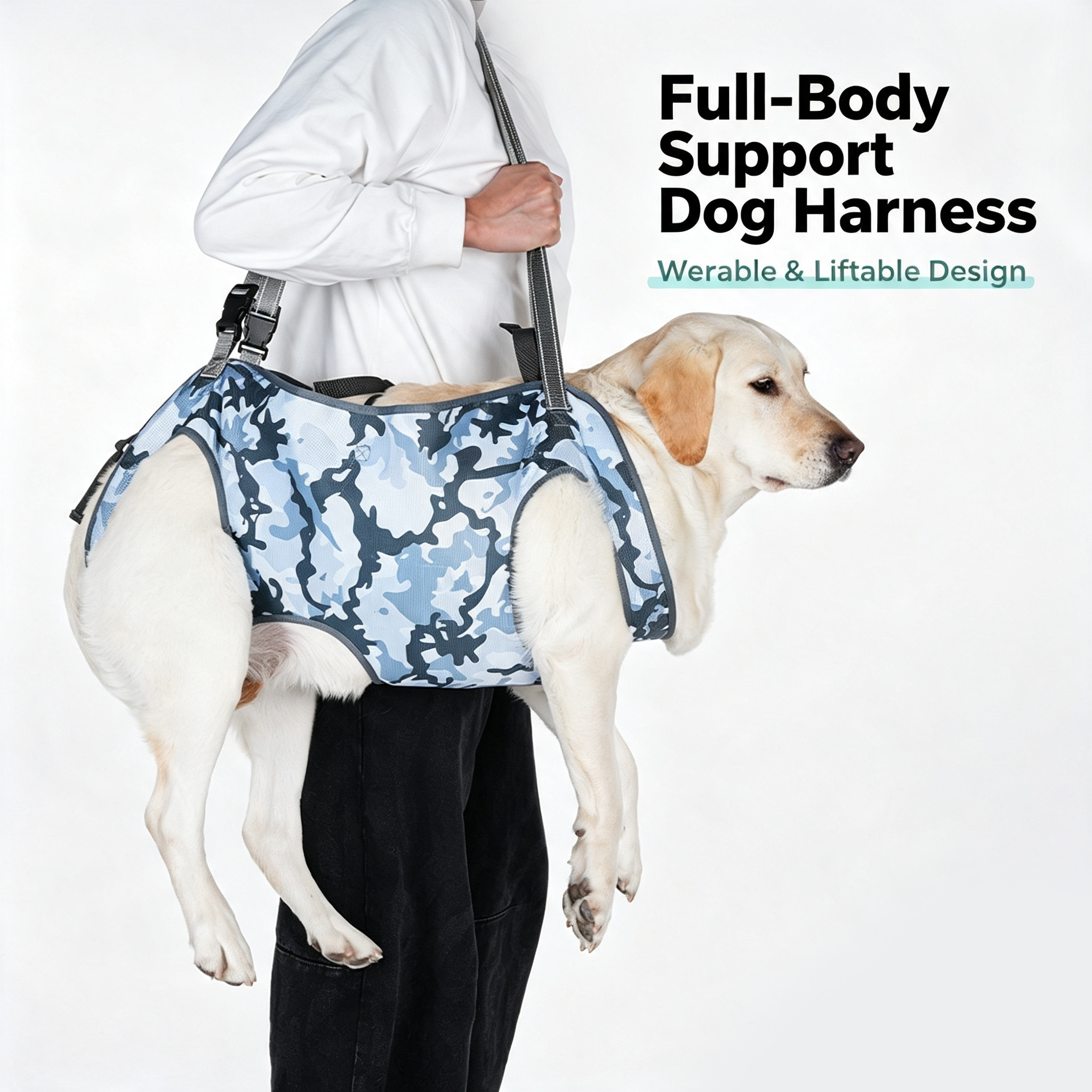 Full Body Support Dog Lift Harness | Mobility Aid for Senior, Injured & Disabled Dogs