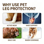 Knitted Dog Knee Leg Sleeves, Breathable Warm Anti-Slip Paw Protectors 4PCS S-XL
