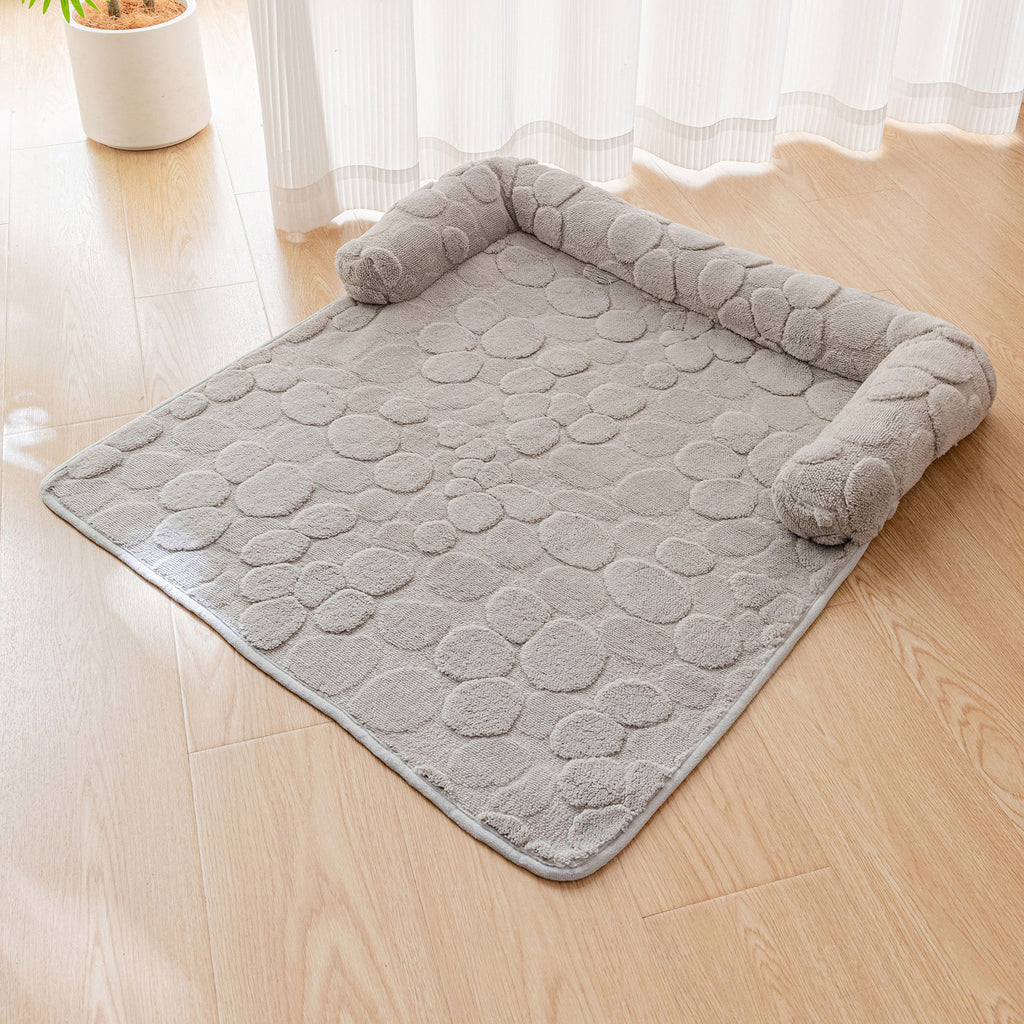Pet Sofa Mat, Soft Plush Pet Couch Cover Mat, Non‑Slip Base Pet Cushion for Cats & Dogs for Home Furniture Protection