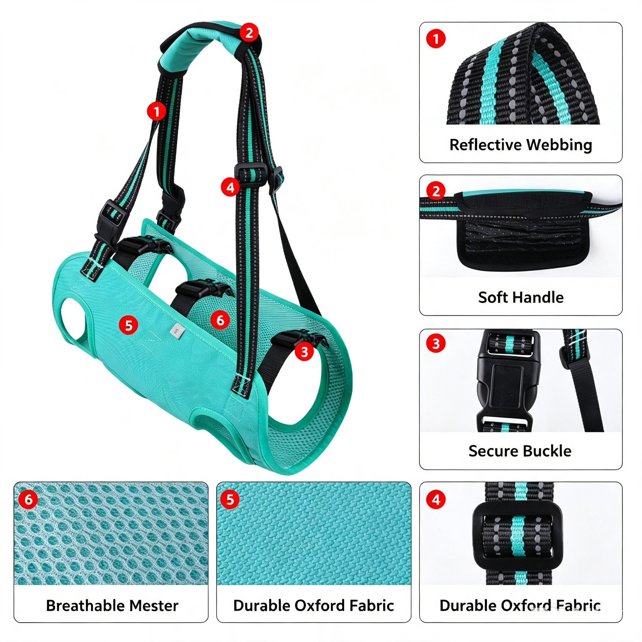 Full Body Support Dog Lift Harness | Mobility Aid for Senior, Injured & Disabled Dogs