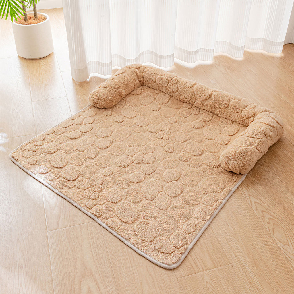 Pet Sofa Mat, Soft Plush Pet Couch Cover Mat, Non‑Slip Base Pet Cushion for Cats & Dogs for Home Furniture Protection