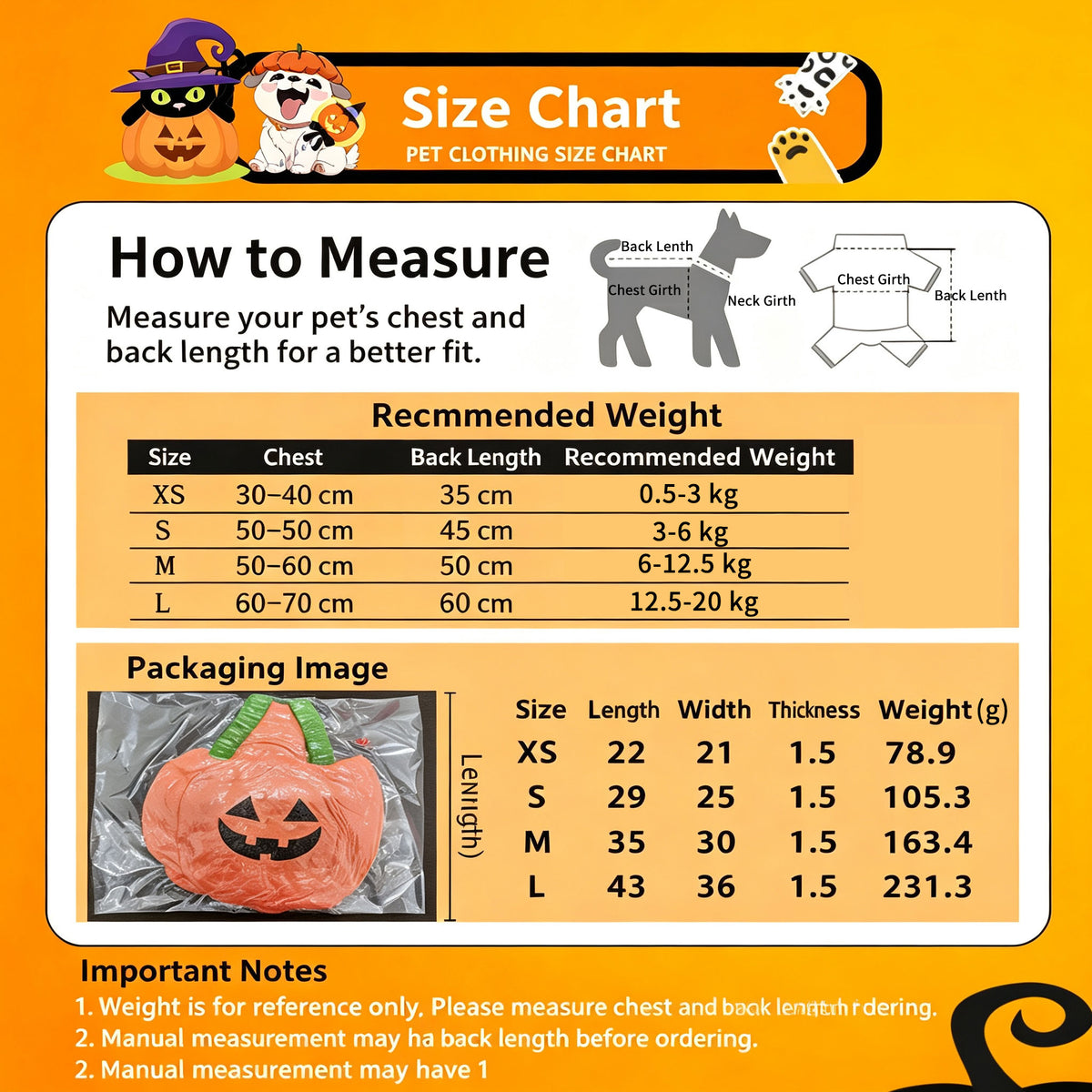 Halloween Pumpkin Dog & Cat Costume Set – Soft Plush Vest + Hat