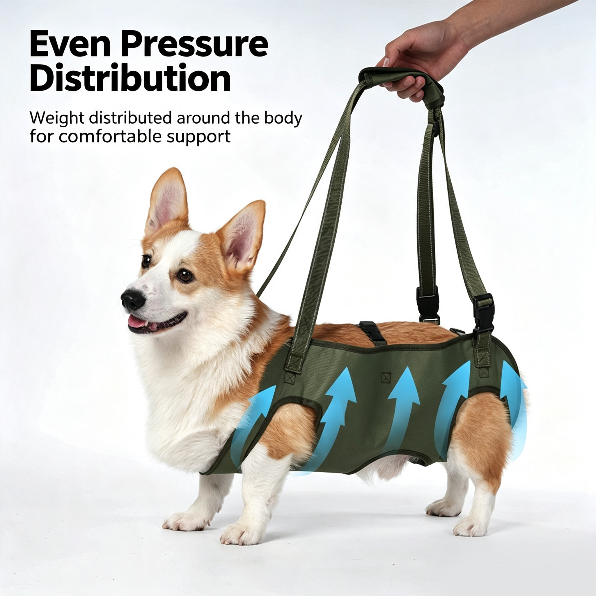 Full Body Support Dog Lift Harness | Mobility Aid for Senior, Injured & Disabled Dogs