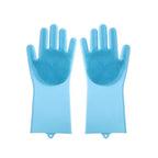 Thickened Silicone Pet Grooming Gloves, Up to 3000 Soft Massage Bristles, Dog Cat Bathing Brush Glove, Splash‑Resistant Deshedding Glove for Long & Short Haired Pets