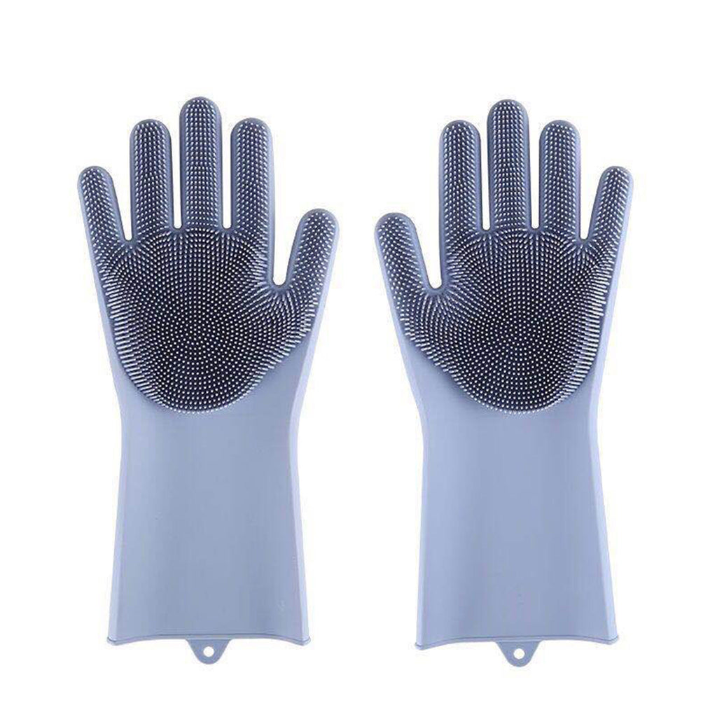 Thickened Silicone Pet Grooming Gloves, Up to 3000 Soft Massage Bristles, Dog Cat Bathing Brush Glove, Splash‑Resistant Deshedding Glove for Long & Short Haired Pets