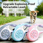 Retractable Dog Leash 16FT, U‑Shaped Anti‑Tangle Design, Heavy‑Duty Walking Leash with Alloy Hook for Small & Medium Dogs