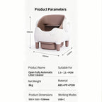 Automatic Self-Cleaning Cat Litter Box — Open Top, APP Control, Odor Control for Large Cats